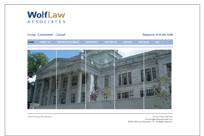 Wolf Law Associates home page